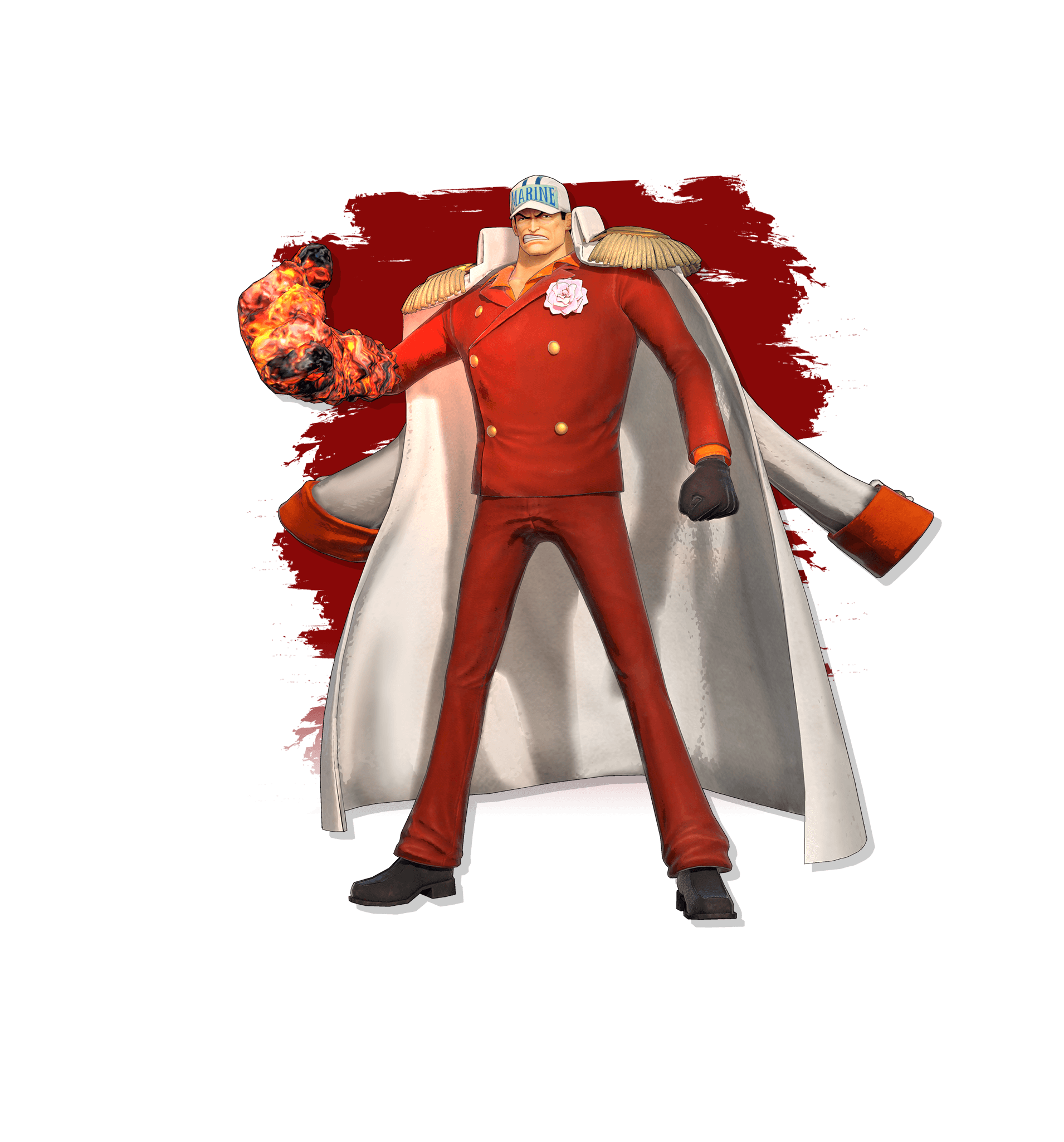 Akainu on fire PNG Image